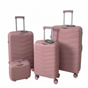 طقم حقائب سفر لون زهري