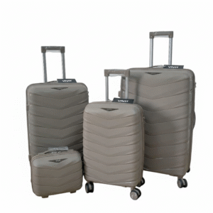 طقم حقائب سفر لون بيج