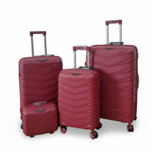طقم حقائب سفر لون أحمر