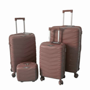 طقم حقائب سفر لون بني
